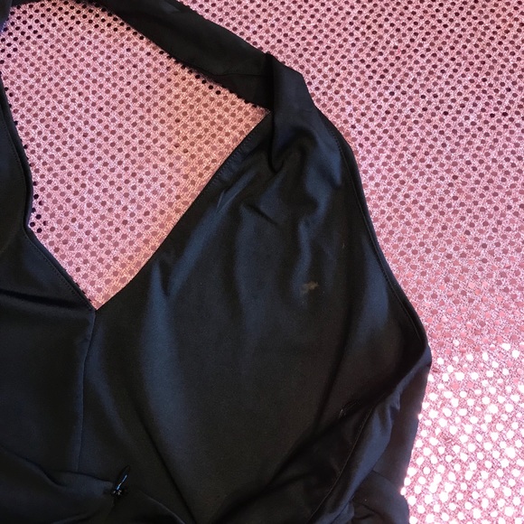 SOLD GUESS Dressy Black Halter Romper Large - Picture 11 of 11